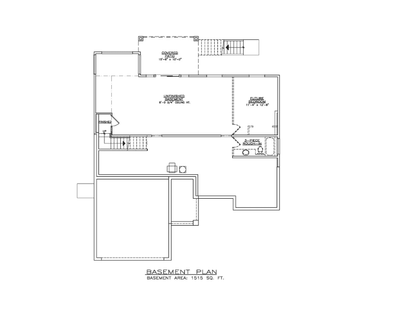The Vista Floor Plan - Basement Level